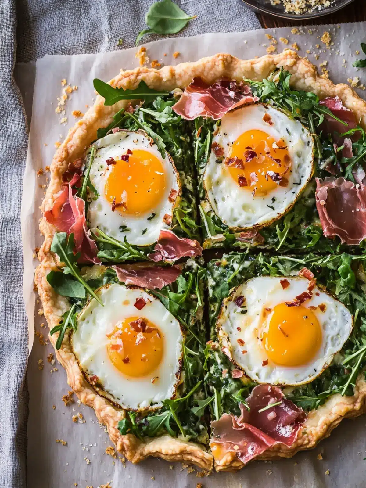 Baked Prosciutto and Egg Breakfast Tart for a Perfect Brunch 5 Baked Prosciutto and Egg Breakfast Tart