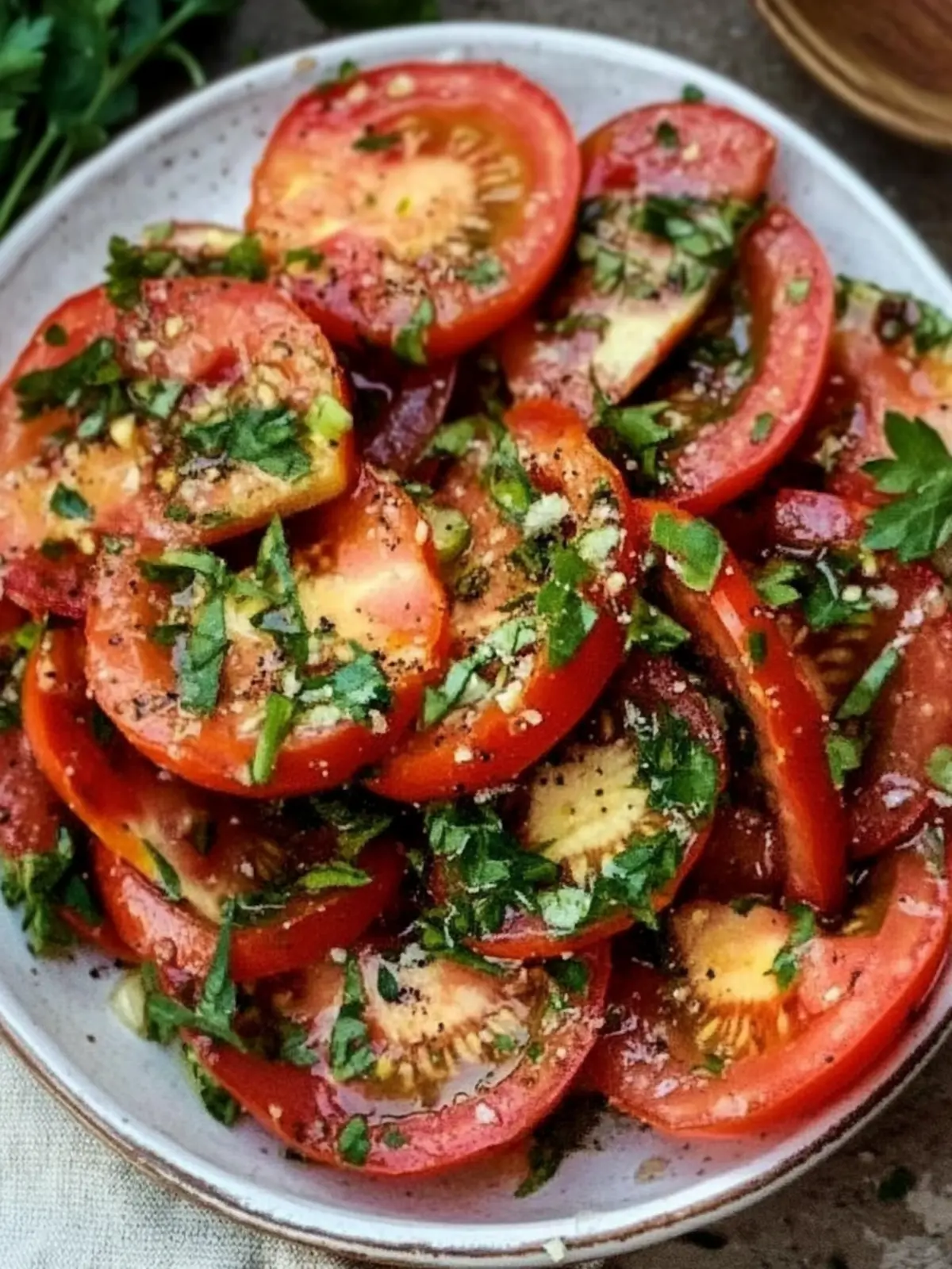 Zesty Egyptian Tomato Salad Bursting with Fresh Herbs 4 Egyptian Tomato Salad