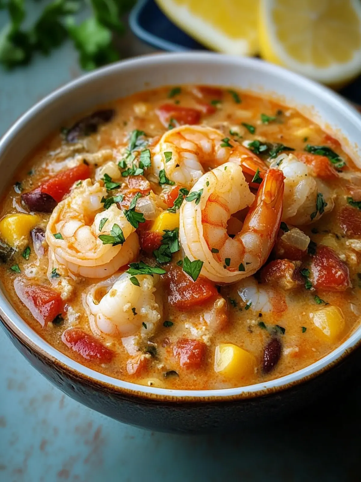 Creamy Seafood and Shrimp Chili