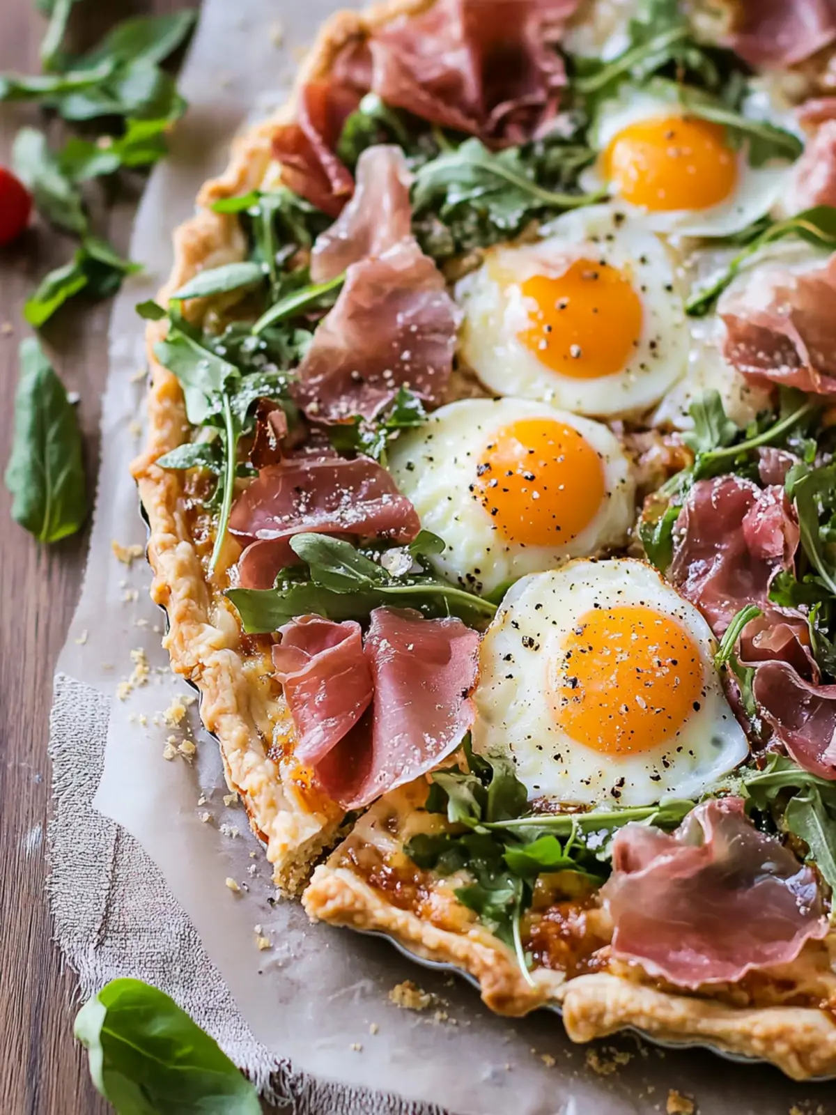 Baked Prosciutto and Egg Breakfast Tart for a Perfect Brunch 2 Baked Prosciutto and Egg Breakfast Tart