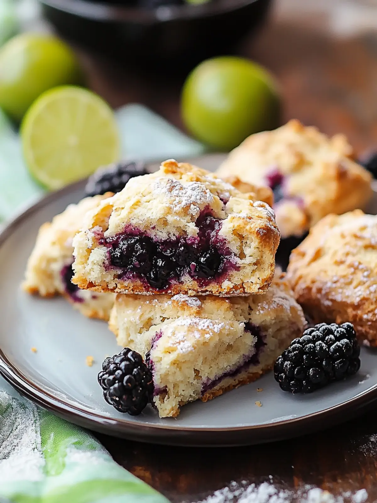 Blackberry Lime Scones: Sweet & Zesty Treats for Any Day 4 Blackberry Lime Scones
