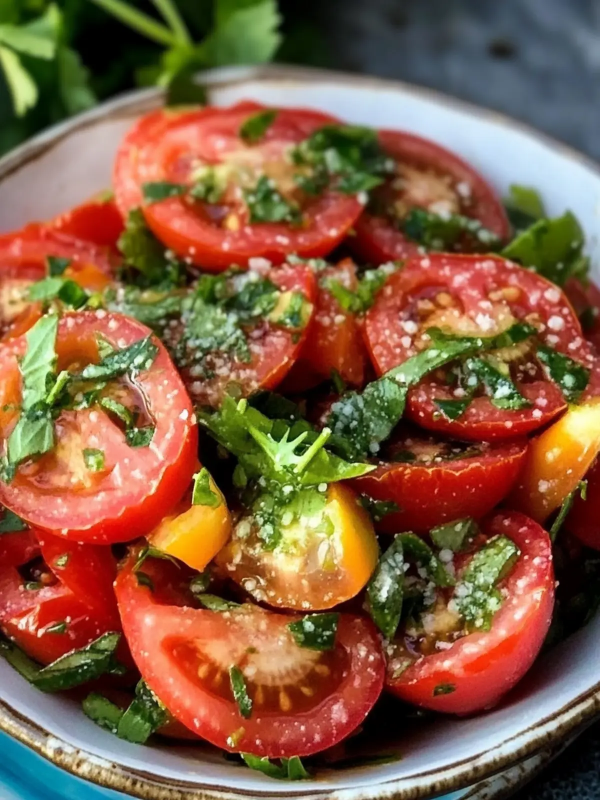 Zesty Egyptian Tomato Salad Bursting with Fresh Herbs 3 Egyptian Tomato Salad