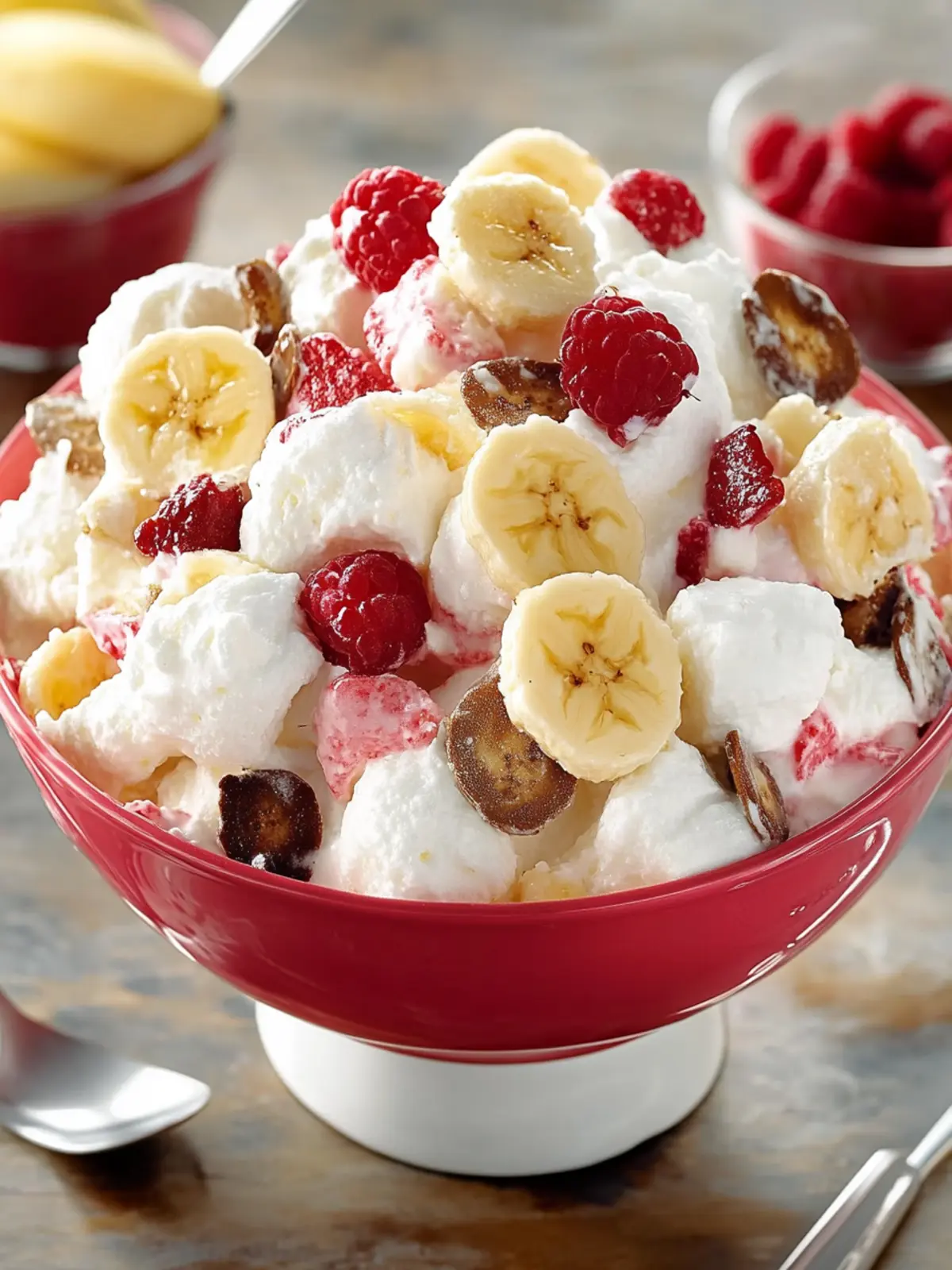 Banana Split Fluff Salad