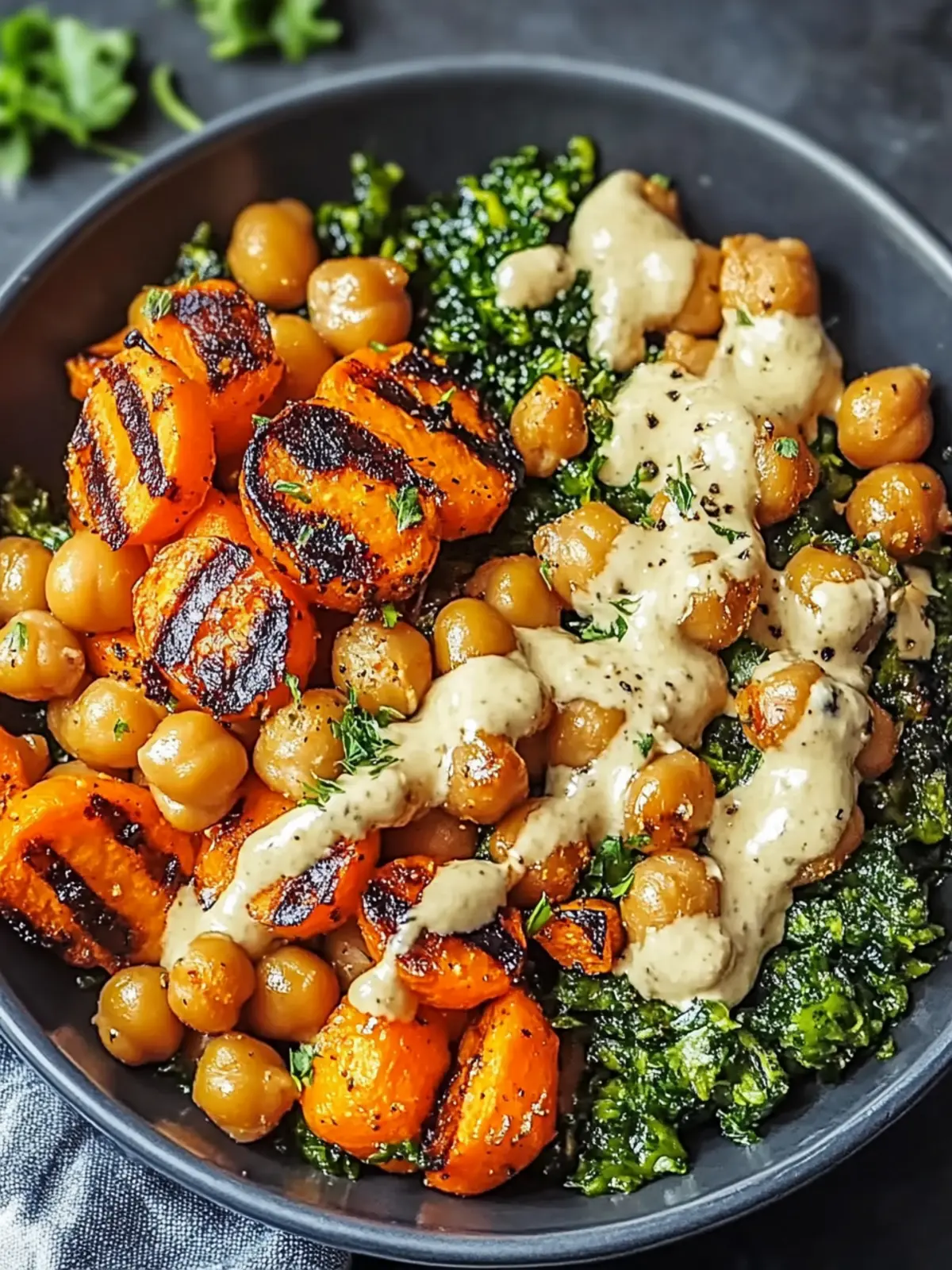 Delicious One-Pan Roasted Carrot and Chickpea Bowl for Dinner 5 One-Pan Roasted Carrot and Chickpea Bowl