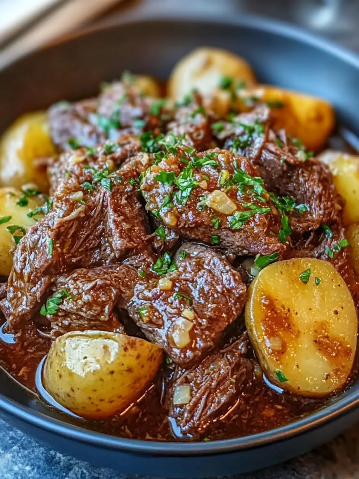 Slow Cooker Garlic Butter Beef with Potatoes for Cozy Nights 3 Slow Cooker Garlic Butter Beef with Potatoes