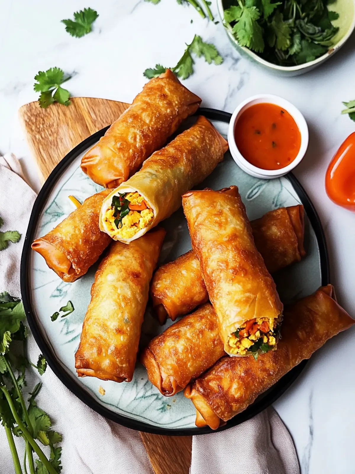Loaded Breakfast Egg Rolls