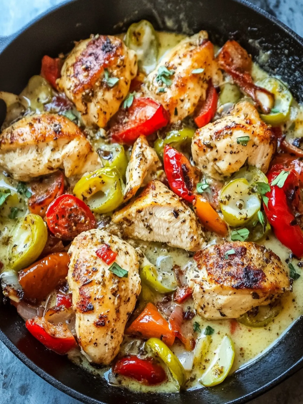 Savor the Easy Pepperoncini Chicken Skillet Tonight 3 Pepperoncini Chicken Skillet