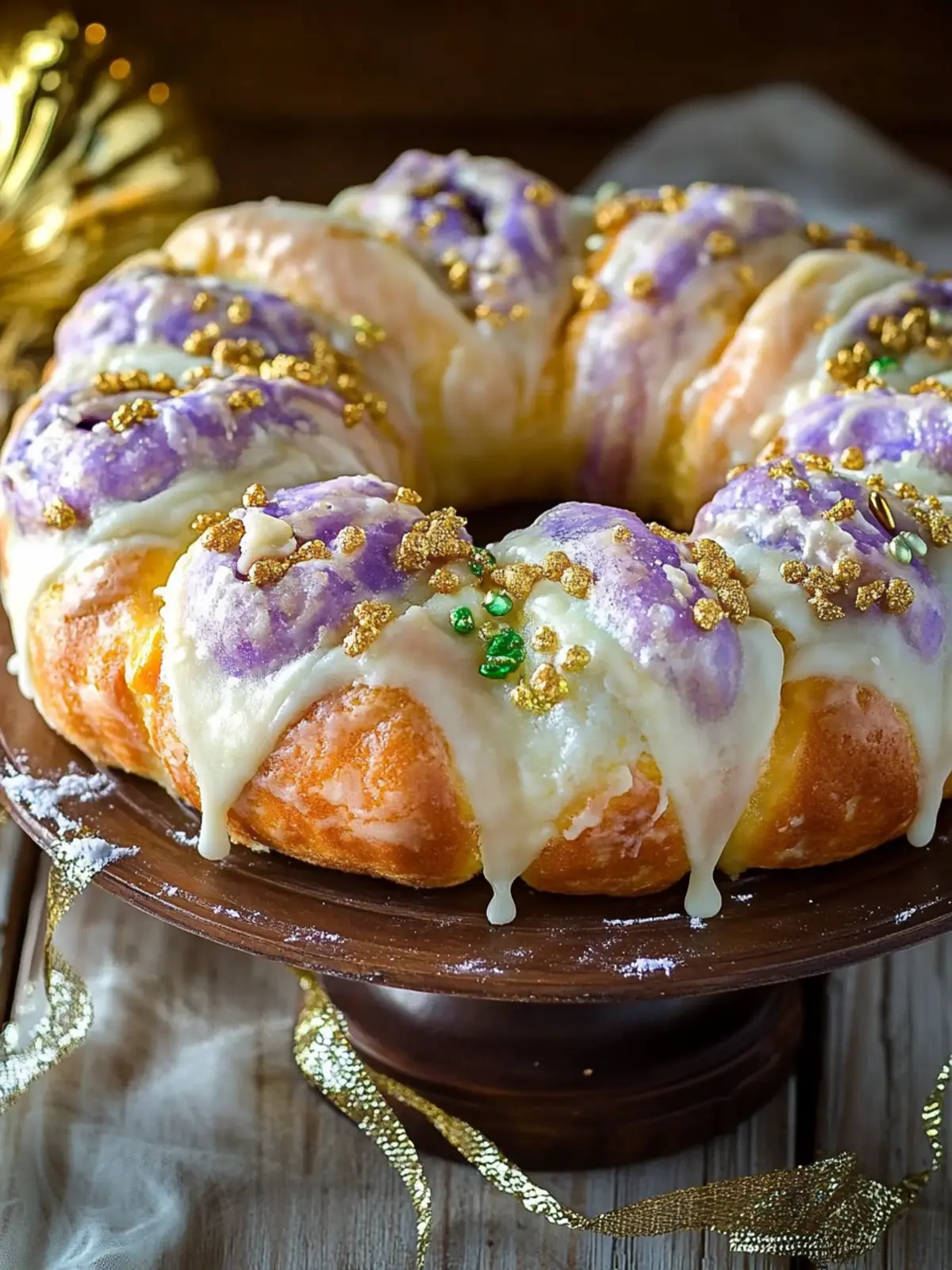 Delicious New Orleans King Cake: A Festive Homemade Treat 2 New Orleans King Cake