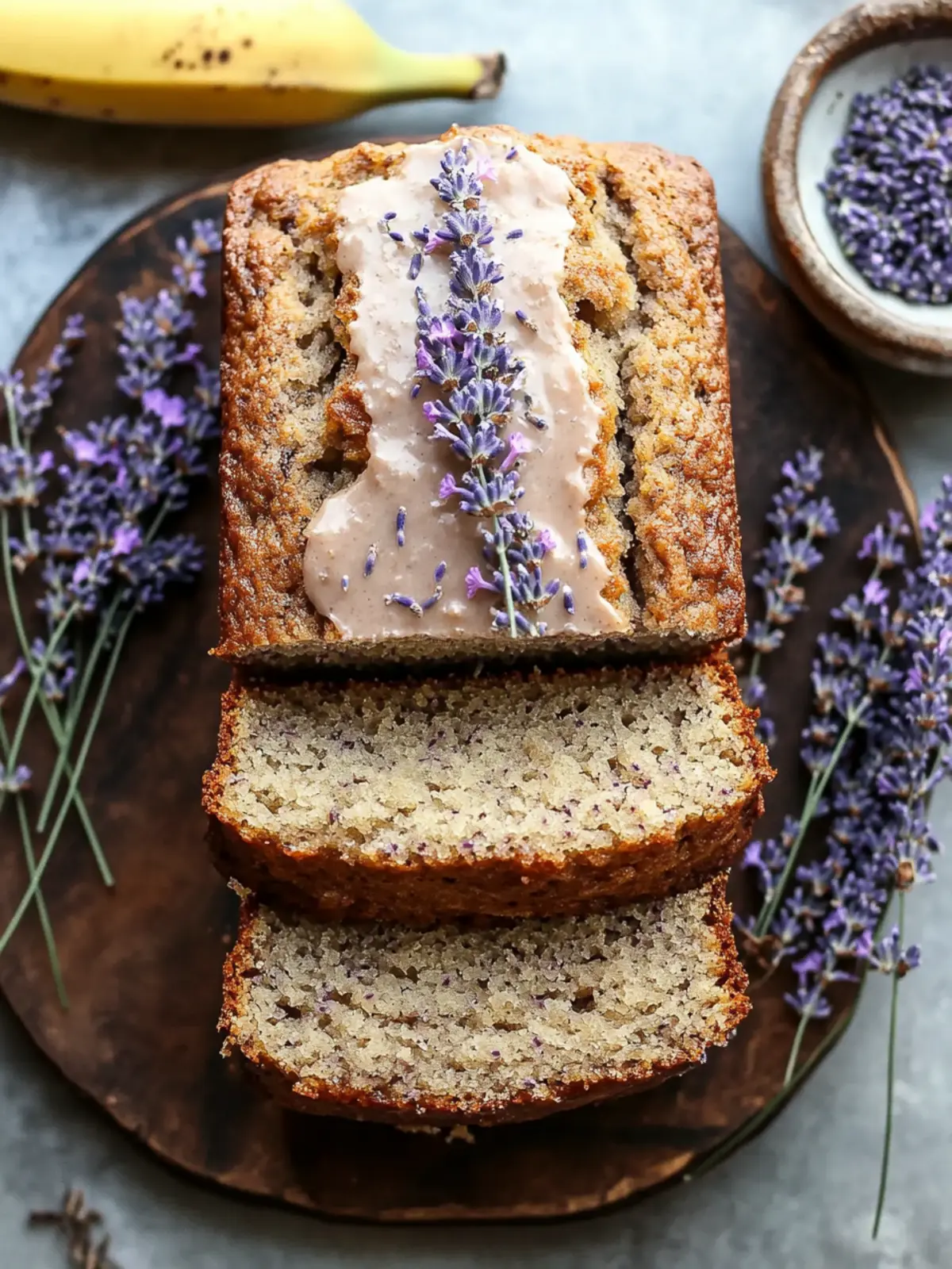 Lavender Banana Bread: A Floral Delight for Your Taste Buds 3 Lavender Banana Bread