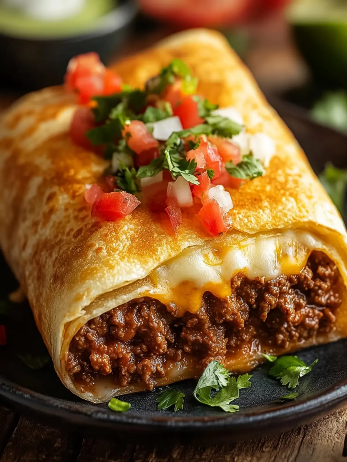 Savory Beef and Cheese Chimichangas with Flavorful Twists 3 Beef and Cheese Chimichangas
