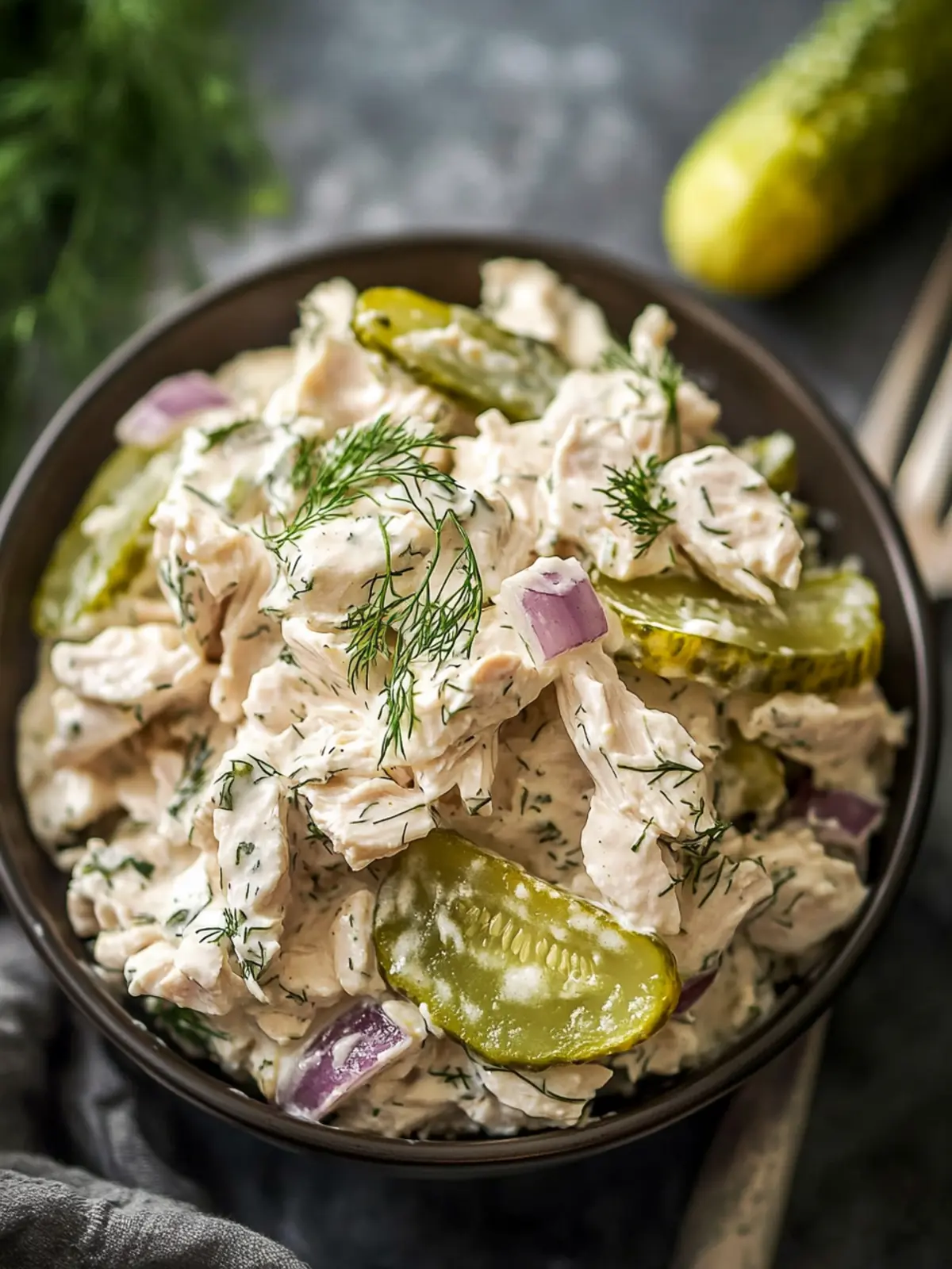 Dill Pickle Chicken Salad: A Tangy Twist for Easy Lunches 3 Dill Pickle Chicken Salad