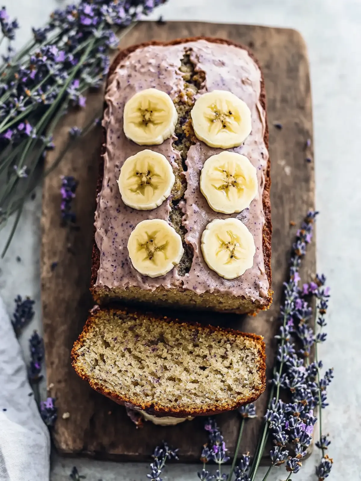 Lavender Banana Bread: A Floral Delight for Your Taste Buds 2 Lavender Banana Bread