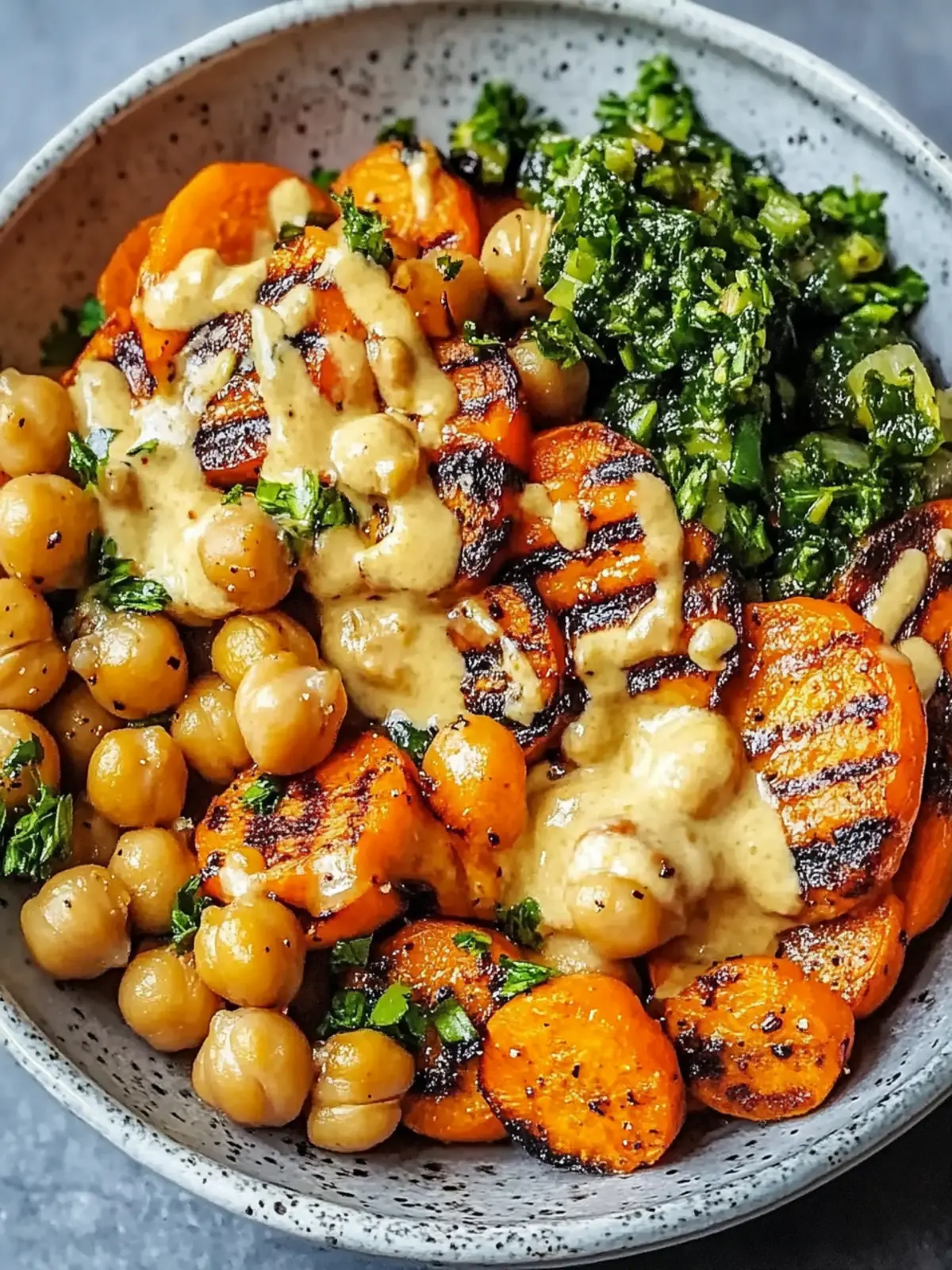 Delicious One-Pan Roasted Carrot and Chickpea Bowl for Dinner 2 One-Pan Roasted Carrot and Chickpea Bowl