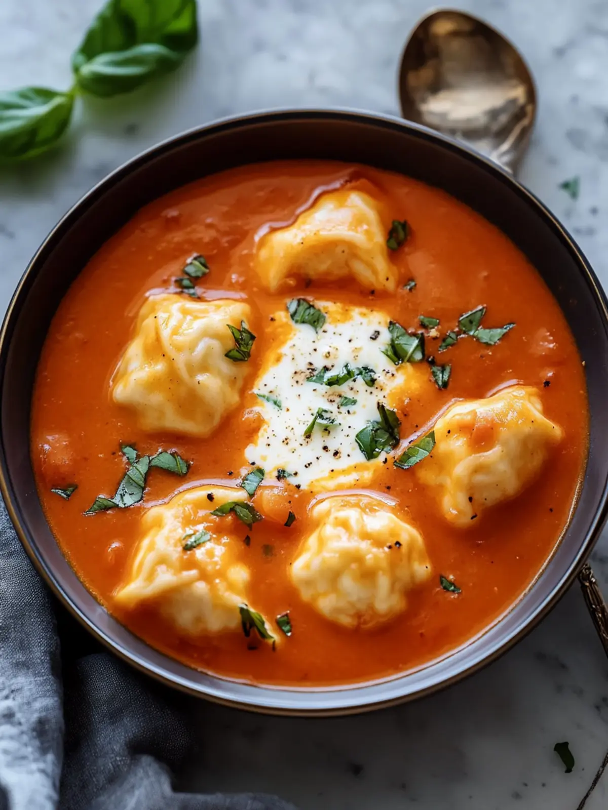 Cheese Dumpling Tomato Soup for Cozy Weeknight Dinners 5 Cheese Dumpling Tomato Soup