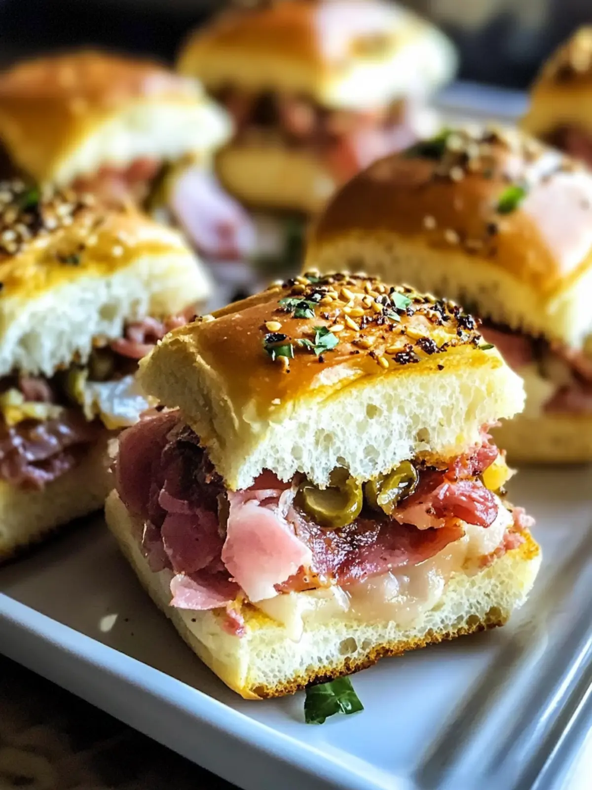 Muffuletta Sliders Flavor Bomb