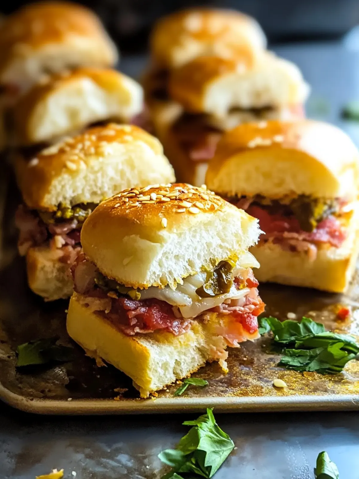 Muffuletta Sliders Flavor Bomb