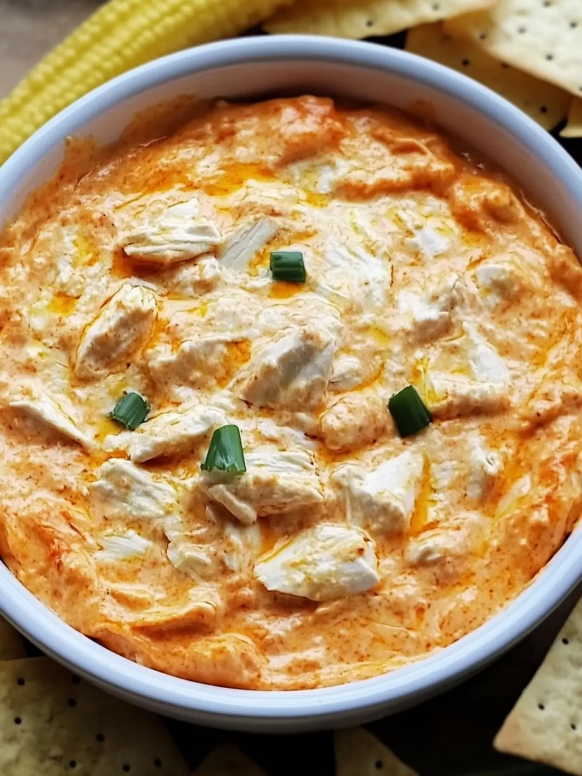 Creamy Rotisserie Chicken Buffalo Dip