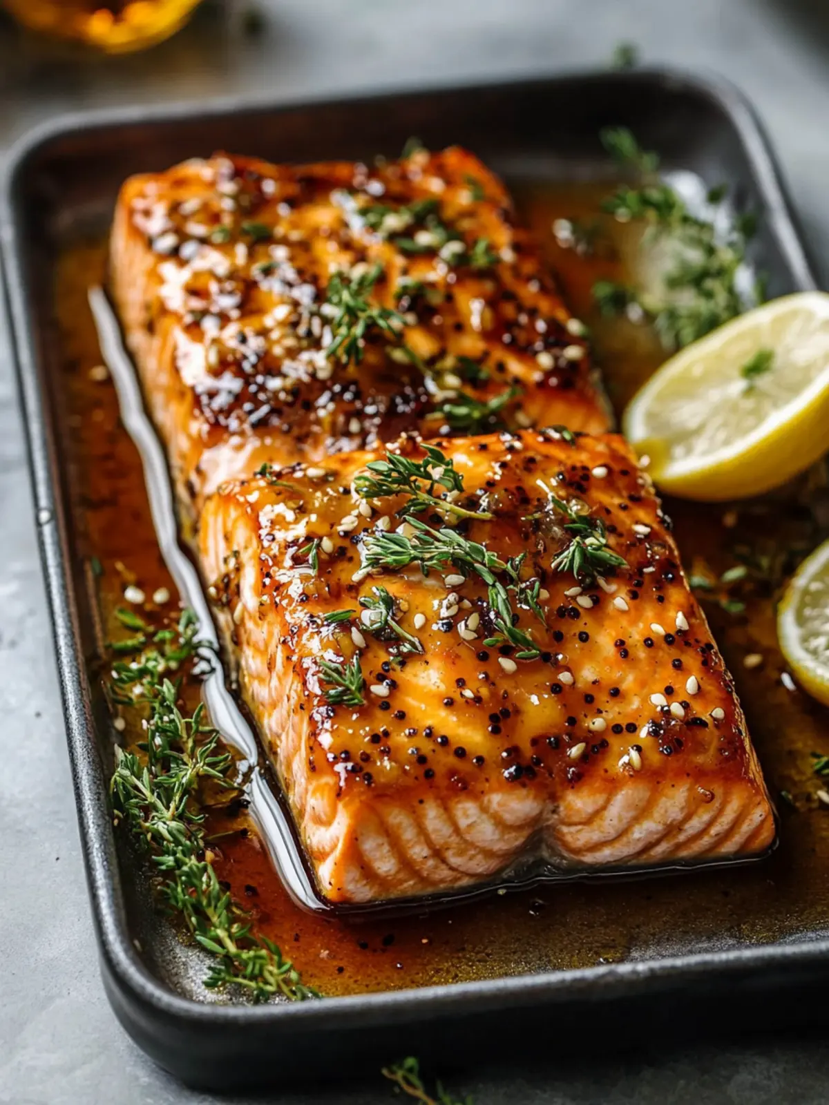 Oven-Baked Honey Mustard Salmon for a Quick Flavor Boost 2 Oven-Baked Honey Mustard Salmon