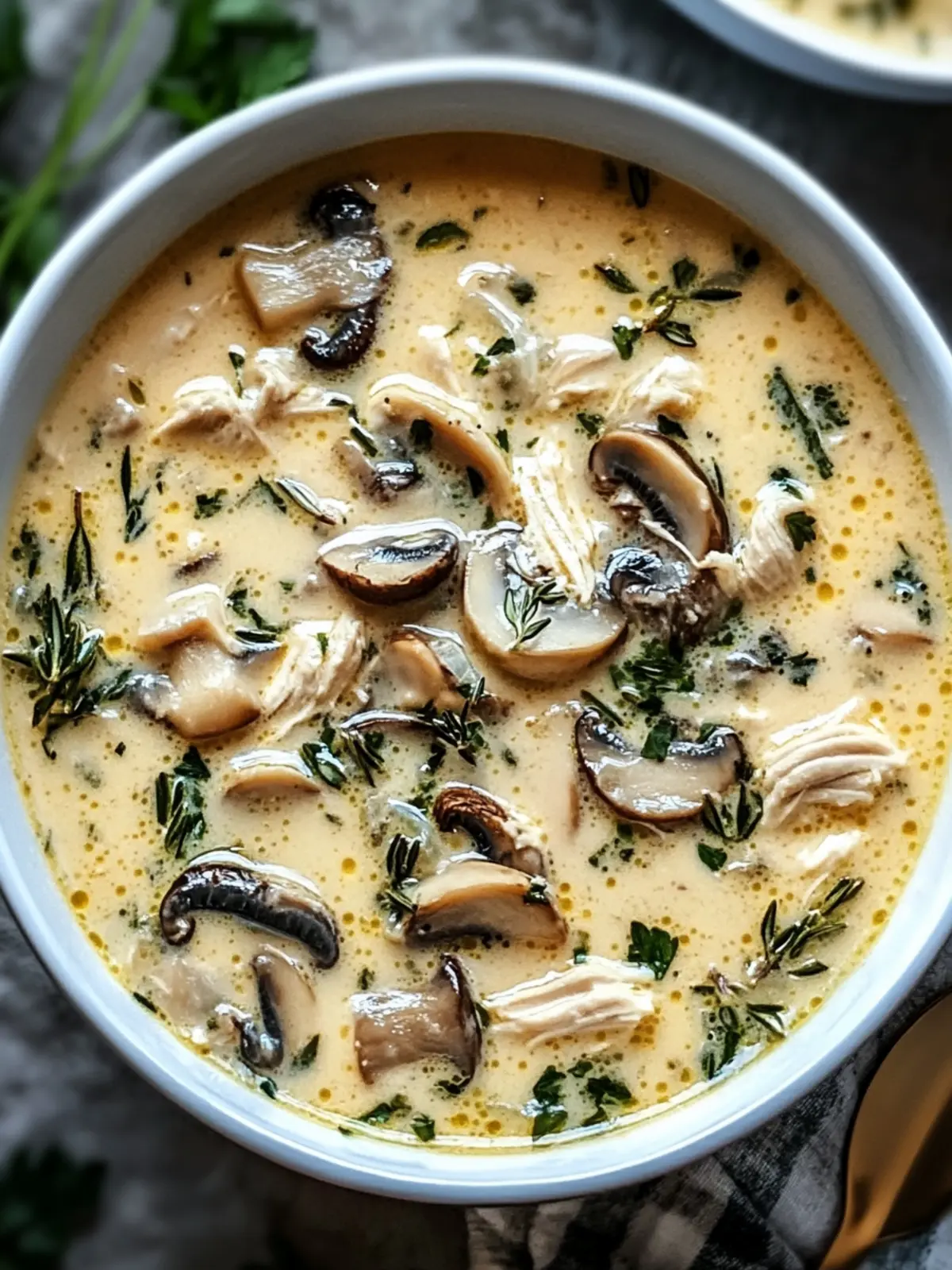 Deliciously Cozy Clean Chicken Mushroom Soup Recipe 3 Clean Chicken Mushroom Soup