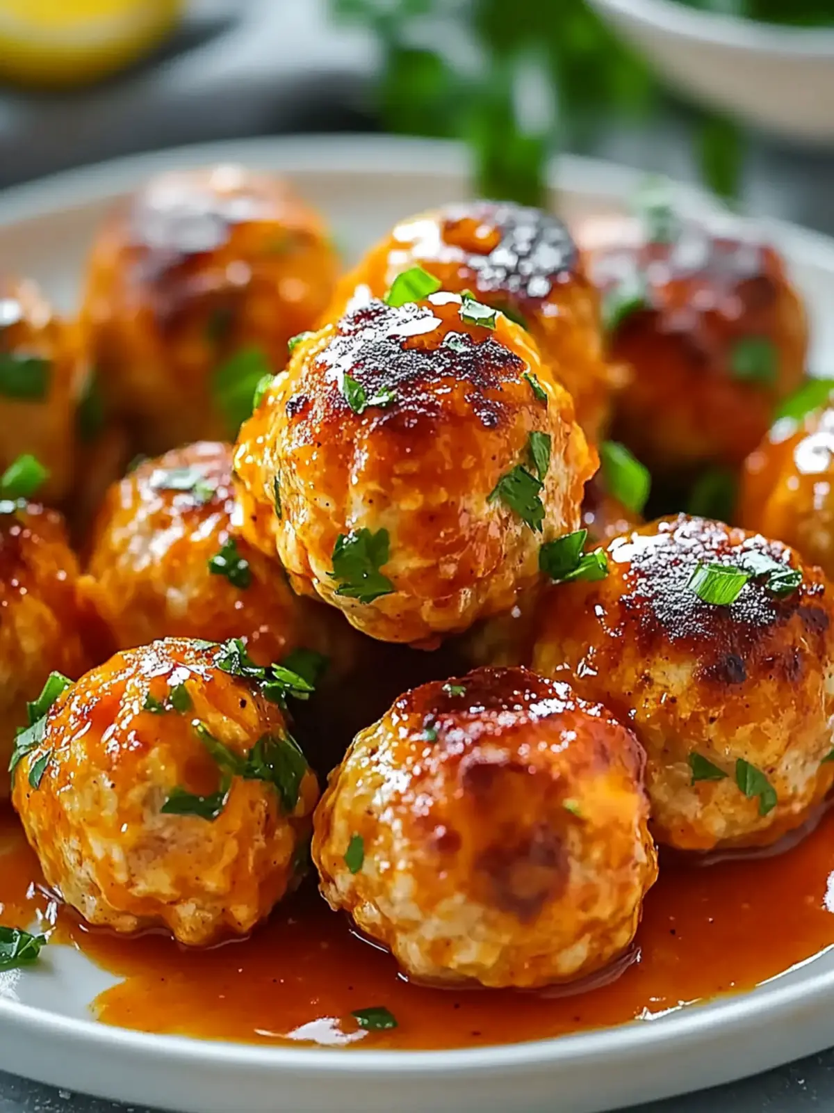 Baked Buffalo Chicken Meatballs: Juicy, Spicy, Keto Delight 2 Baked Buffalo Chicken Meatballs