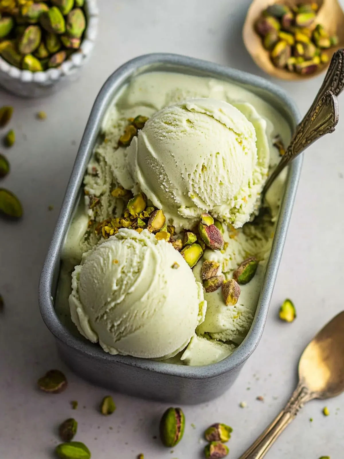 Delightfully Creamy Vegan Pistachio Ice Cream in 3 Steps 5 Vegan Pistachio Ice Cream
