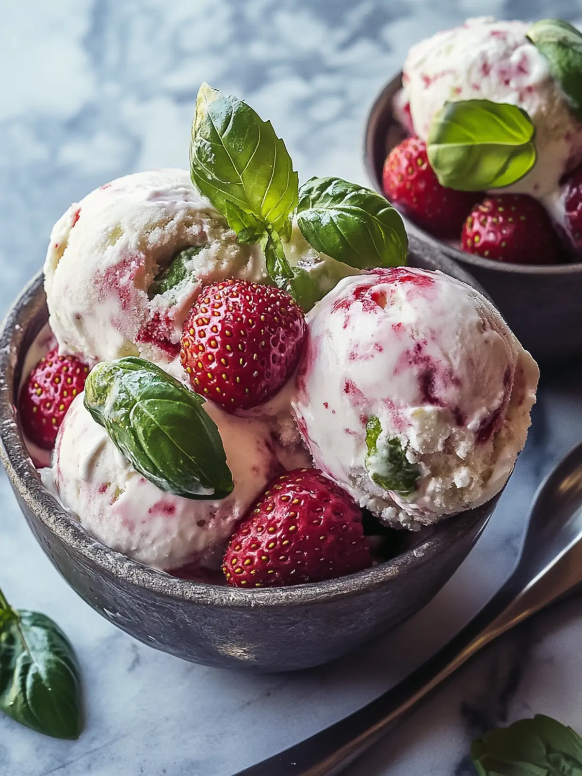 Irresistible Roasted Strawberries & Lime Basil Ice Cream Recipe 4 Roasted Strawberries & Lime Basil Ice Cream
