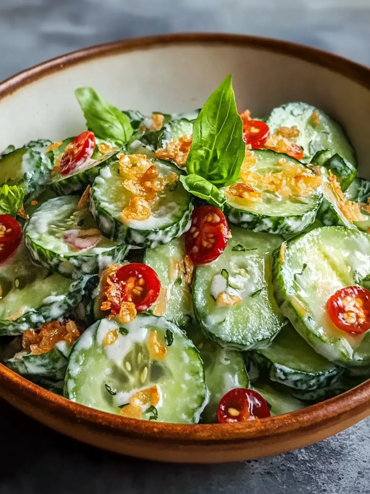 Fresh Viral Cucumber Salad with Creamy MSG Ranch Dressing 3 Fresh Viral Cucumber Salad