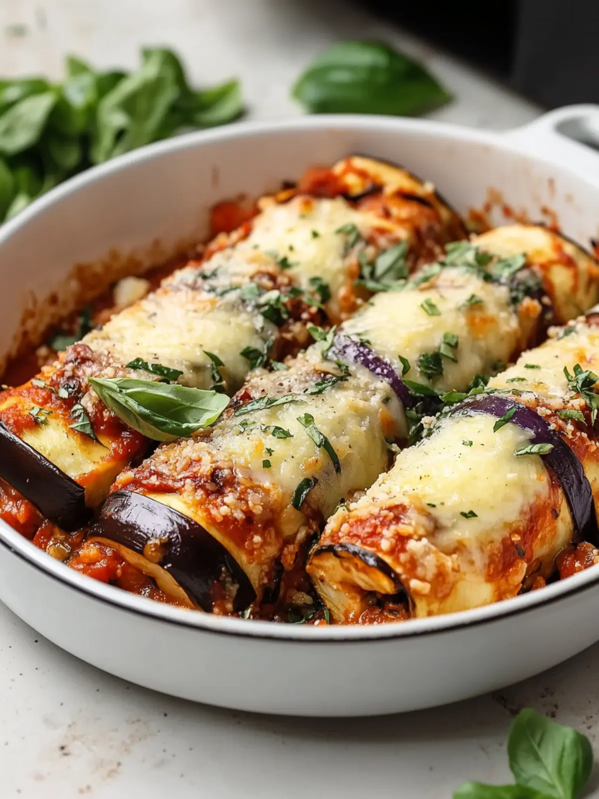 Healthy Eggplant Rollatini