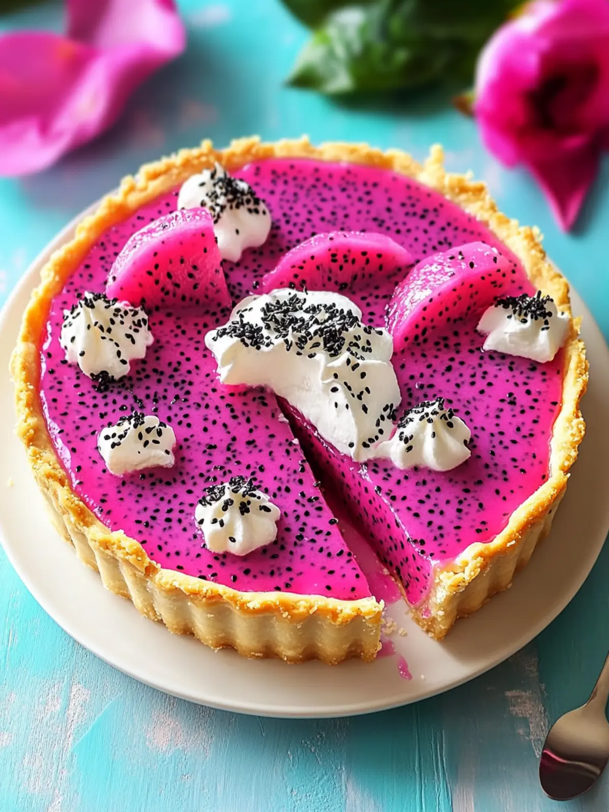 Delicious Dragon Fruit Cream Pie That's Gluten-Free and Easy 5 Dragon Fruit Cream Pie