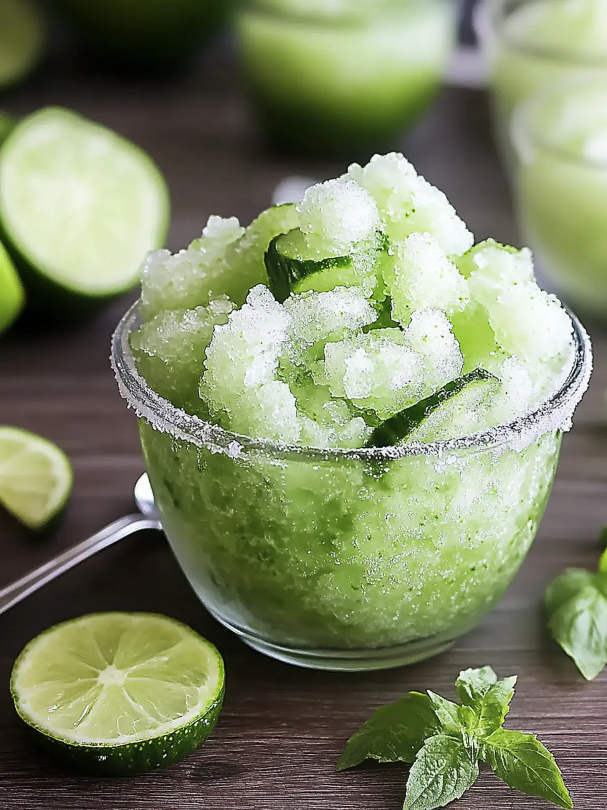 Chill Out: Refreshing Cucumber-Lime Granita You’ll Love 4 Cucumber-Lime Granita