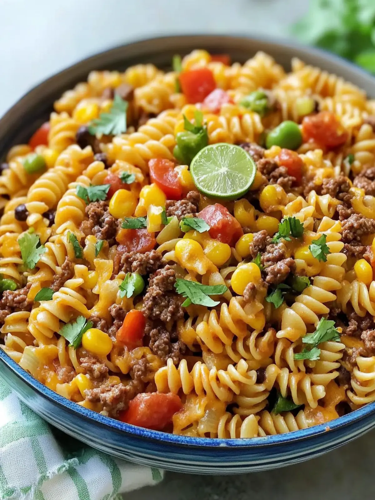 Beef Taco Pasta Salad That's Perfect for Potlucks and Picnics 3 Beef Taco Pasta Salad