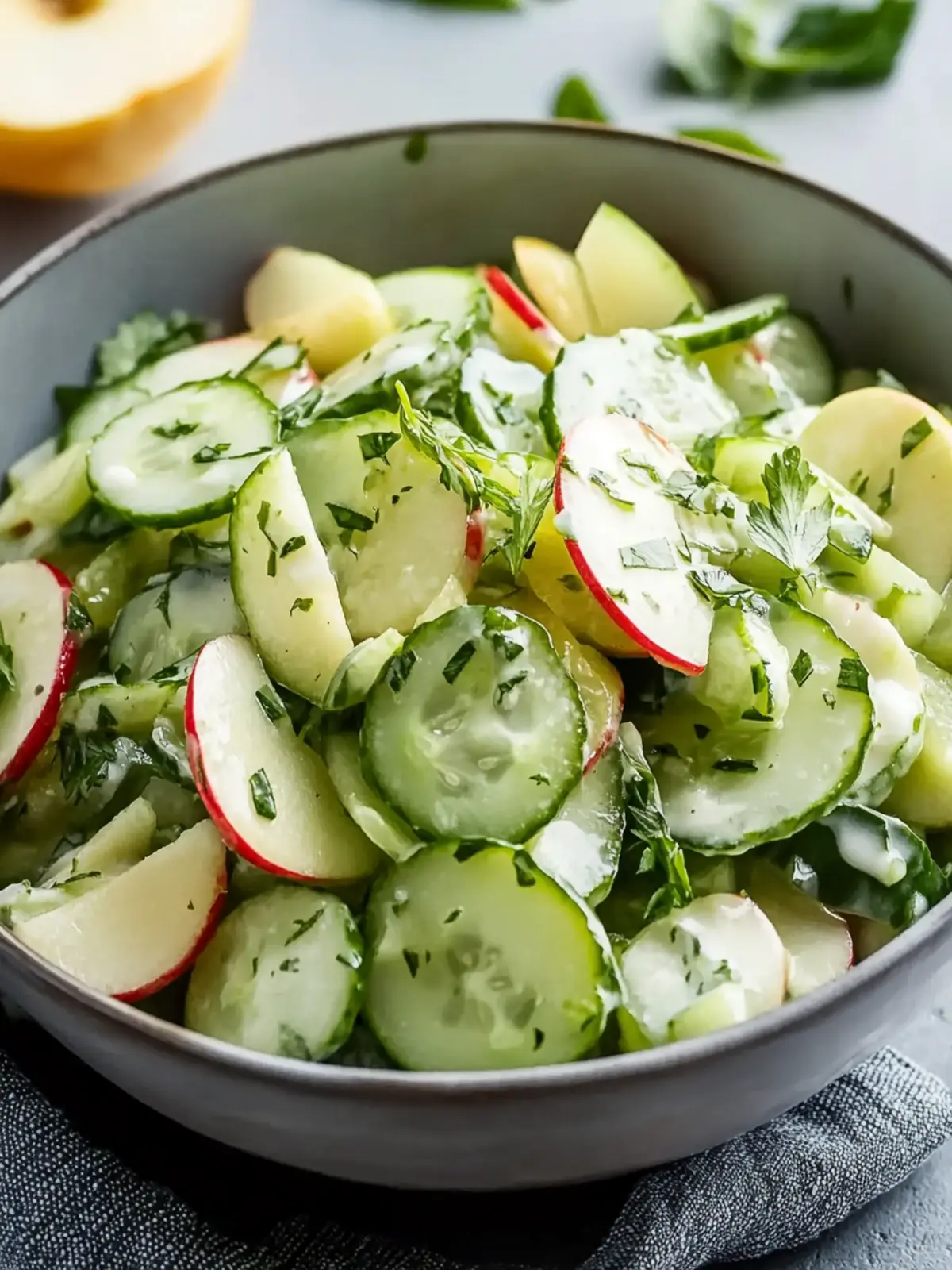 Crunchy Cucumber Apple Salad: A Refreshing Summer Delight 3 Crunchy Cucumber Apple Salad