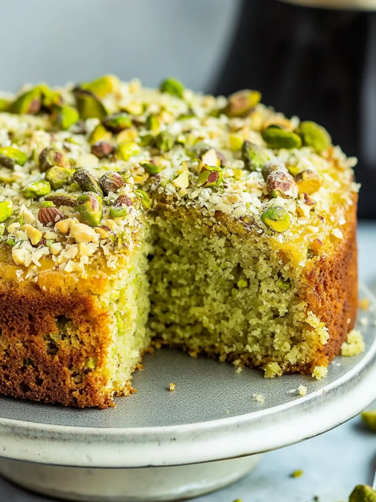 Moist Vegan Pistachio Coffee Cake to Wow Your Taste Buds 5 Vegan Pistachio Coffee Cake