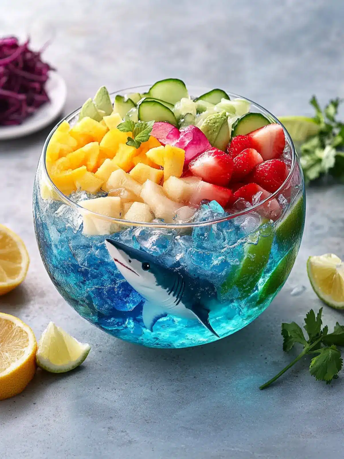 Make Splashy Applebee’s Shark Bowl at Home in 10 Minutes 5 Applebee’s Shark Bowl