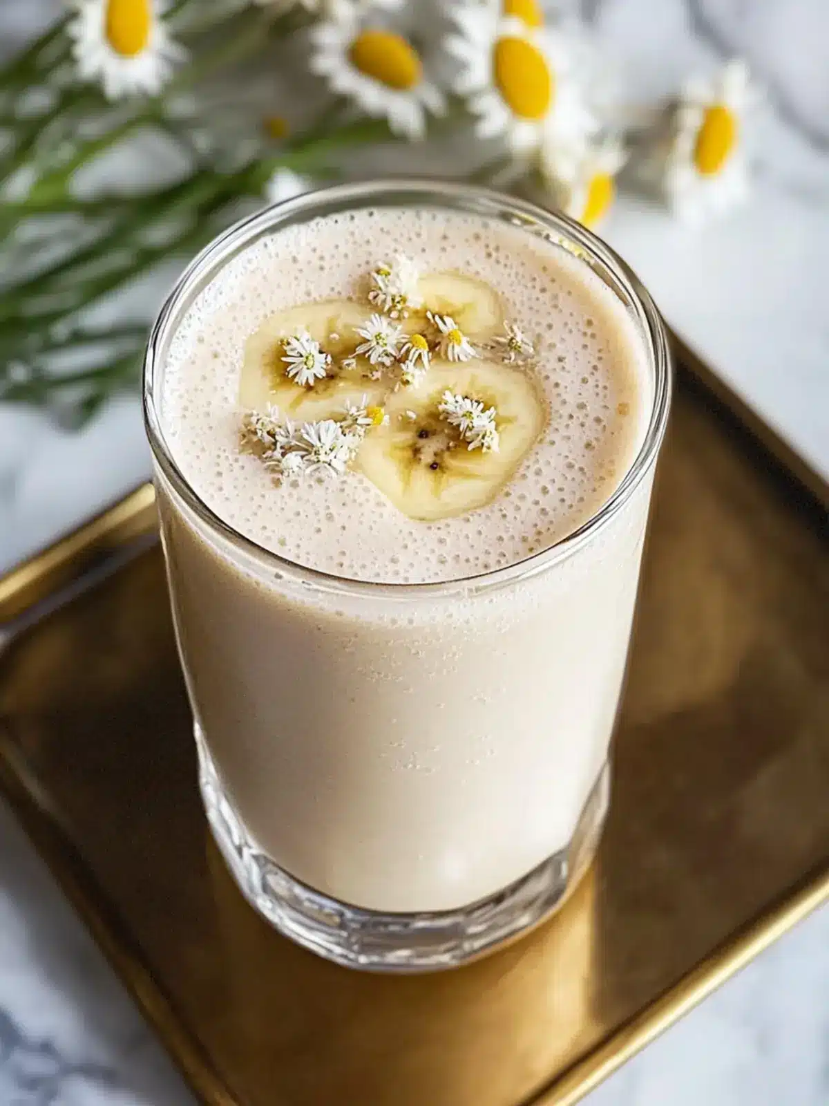 Creamy Banana Chamomile Tea Smoothie for Relaxation Bliss 5 Banana Chamomile Tea Smoothie