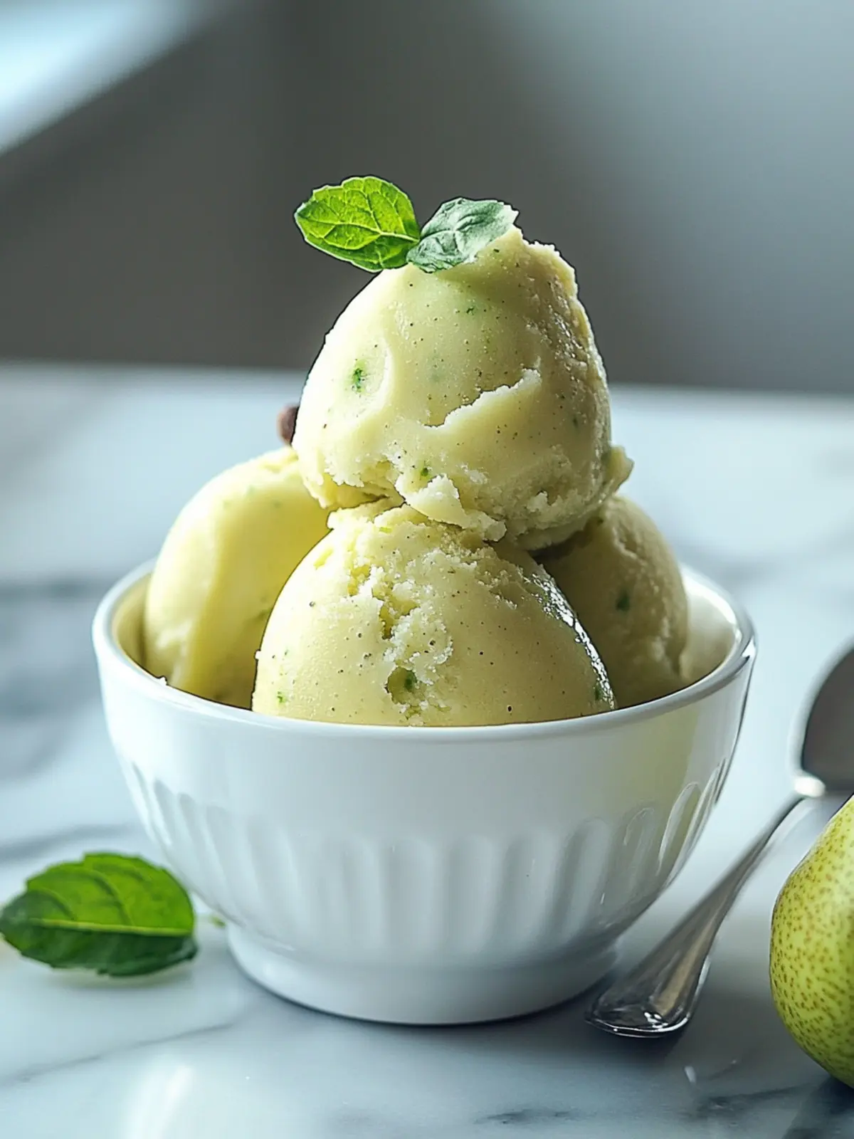 Refreshing Genovian Pear Sorbet: An Elegant Summer Treat 4 Genovian Pear Sorbet
