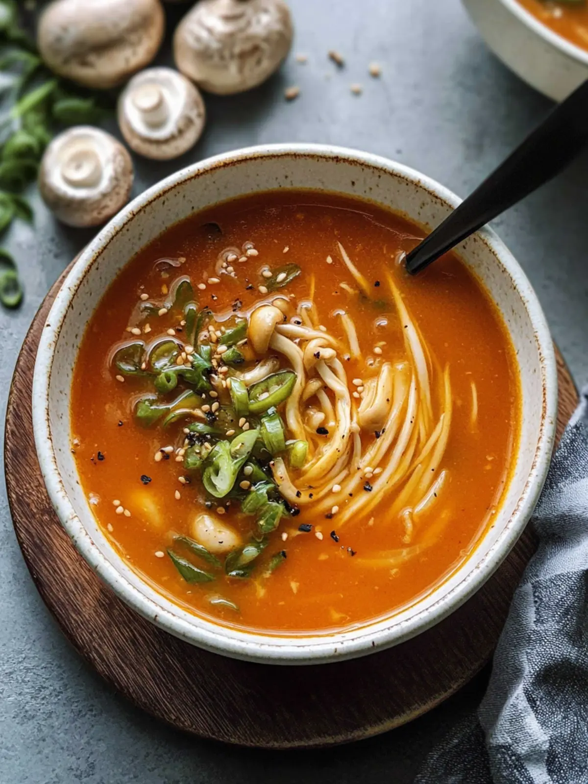 Tomato Enoki Mushroom Soup: Cozy Comfort in 30 Minutes 4 Tomato Enoki Mushroom Soup