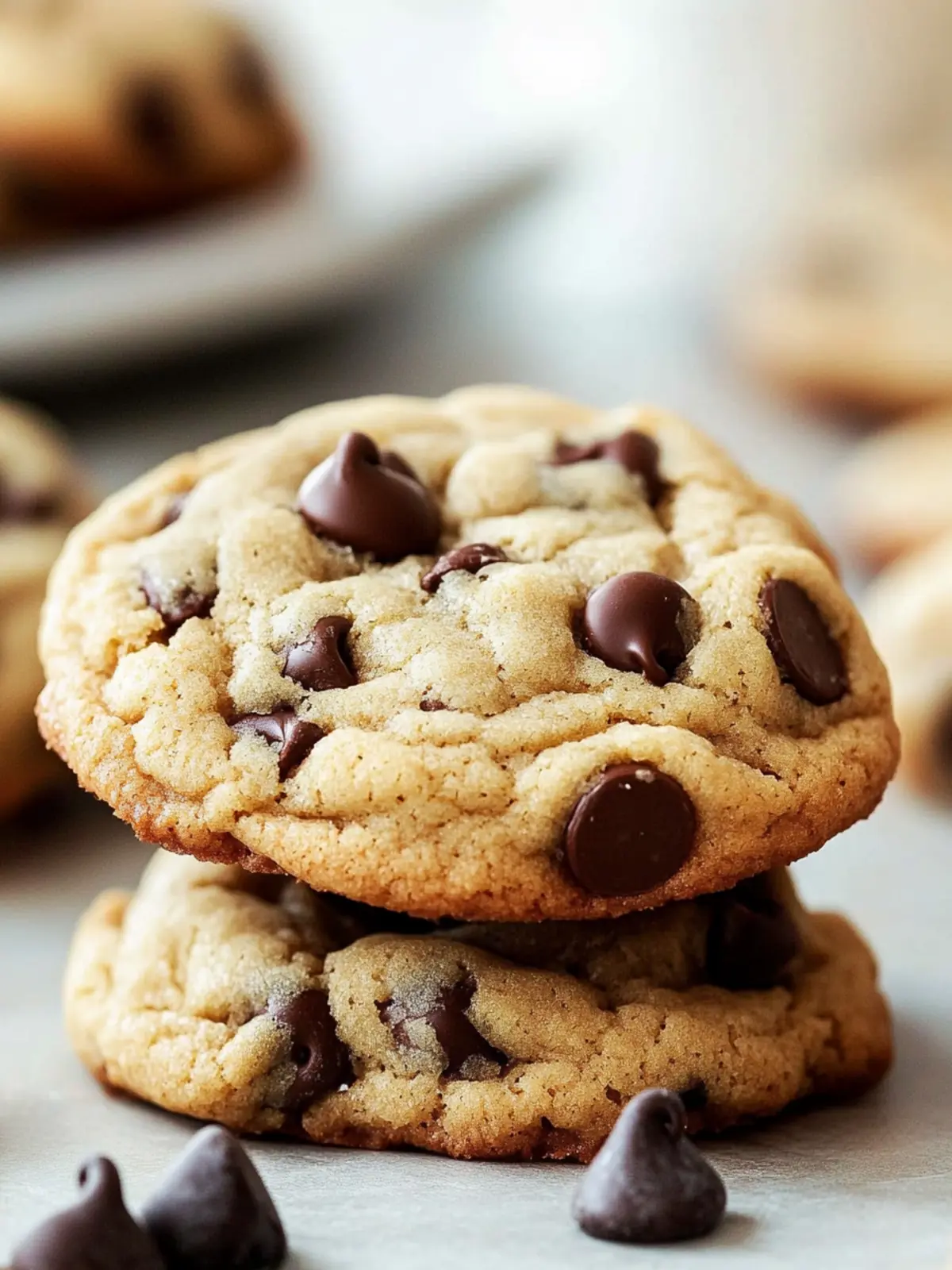 Fluffy Chocolate Chip Cookies