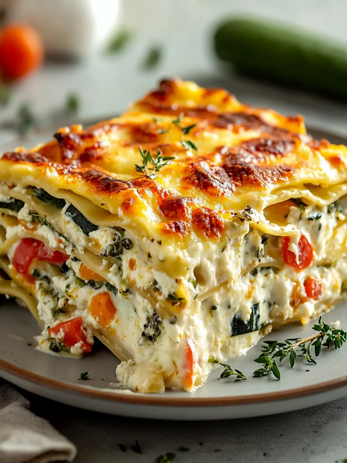 Loaded Veggie White Lasagna That's Comfort Food Heaven 3 Loaded Veggie White Lasagna