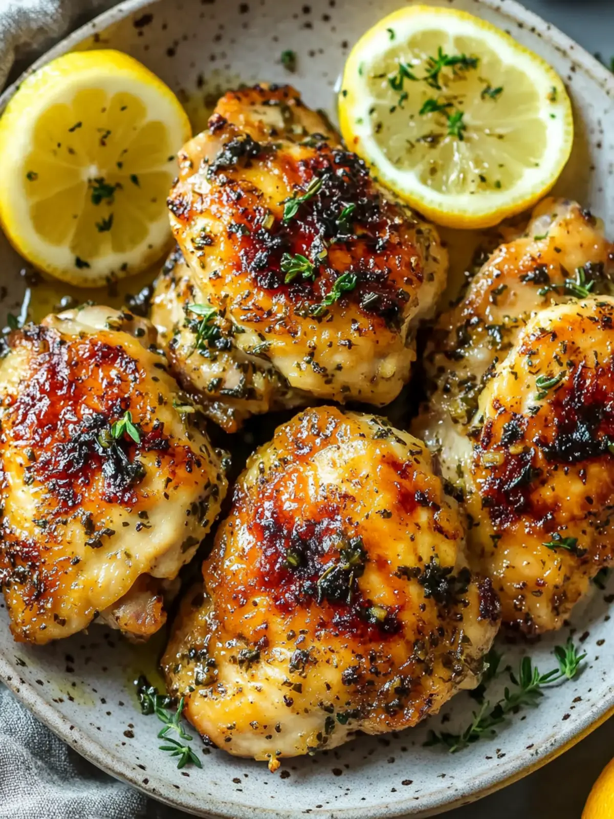 Garlic Lemon Chicken Thighs – Quick, Zesty Dinner Delight 3 Garlic Lemon Chicken Thighs