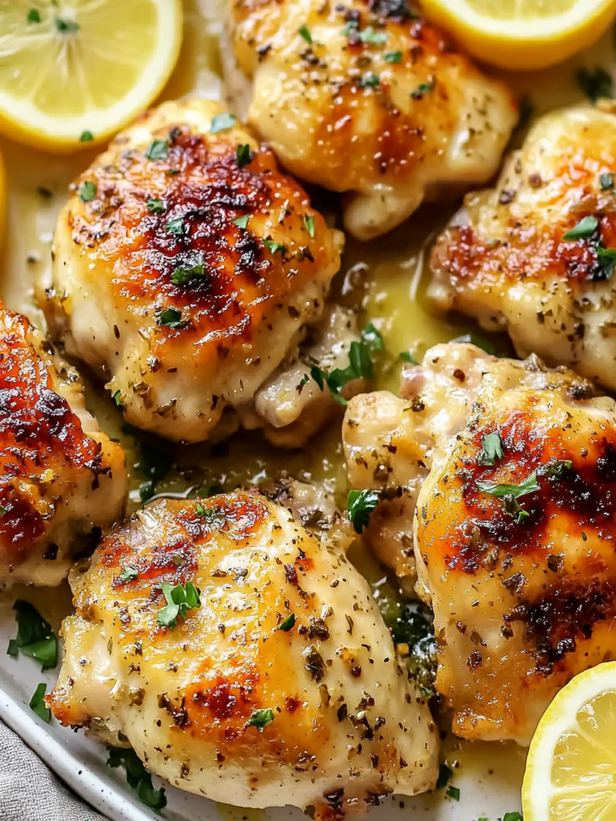 Garlic Lemon Chicken Thighs – Quick, Zesty Dinner Delight 5 Garlic Lemon Chicken Thighs
