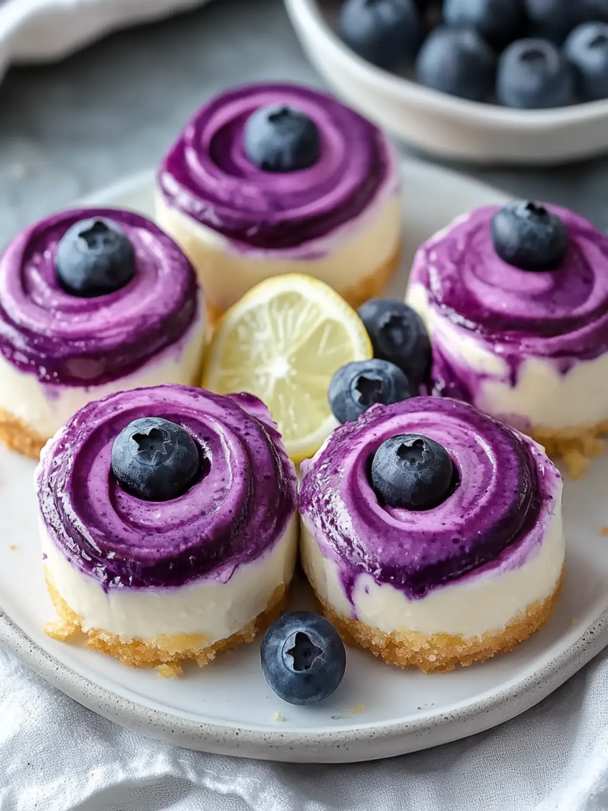 Juicy Mini Lemon Blueberry Cheesecakes That Wow Your Guests 3 Juicy Mini Lemon Blueberry Cheesecakes