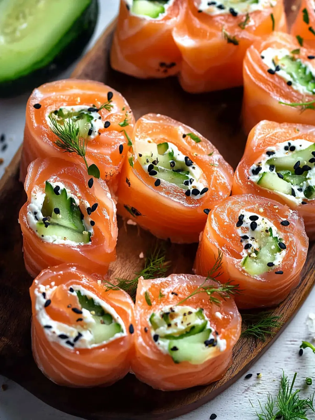 Smoked Salmon Roll Ups
