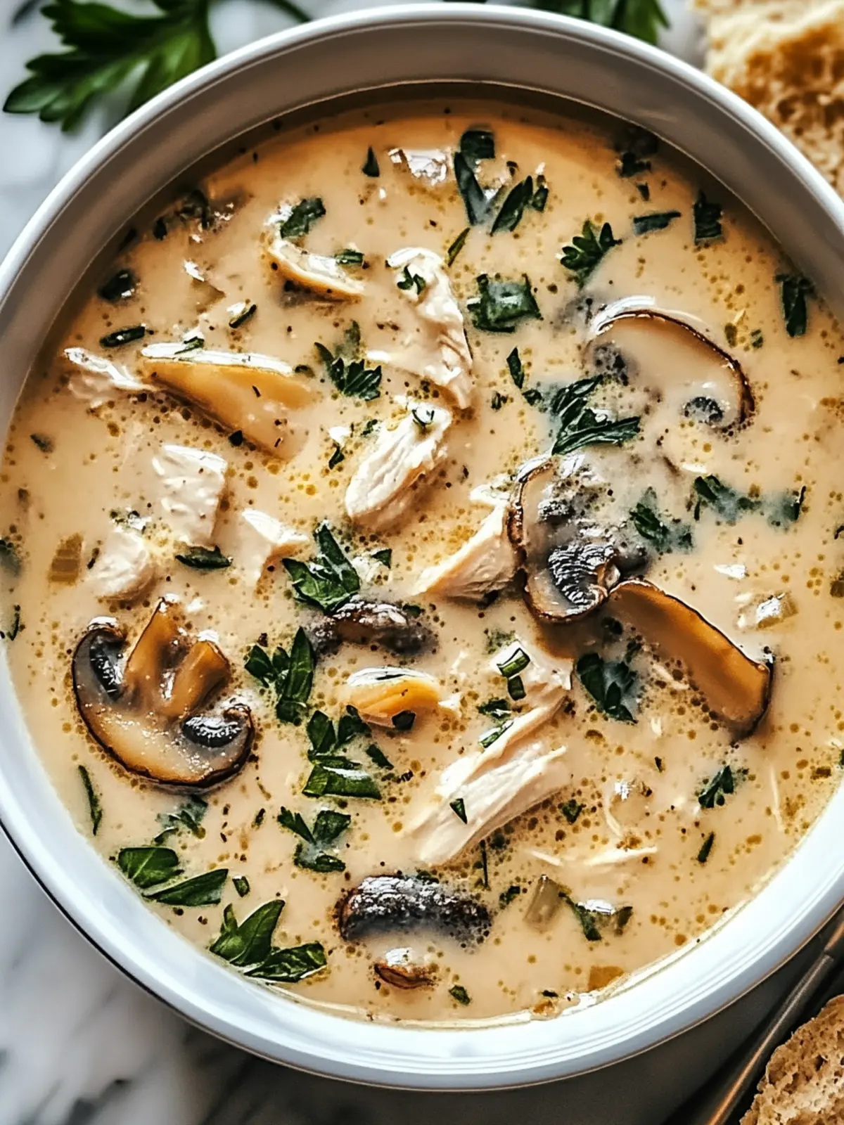 Deliciously Cozy Clean Chicken Mushroom Soup Recipe 2 Clean Chicken Mushroom Soup