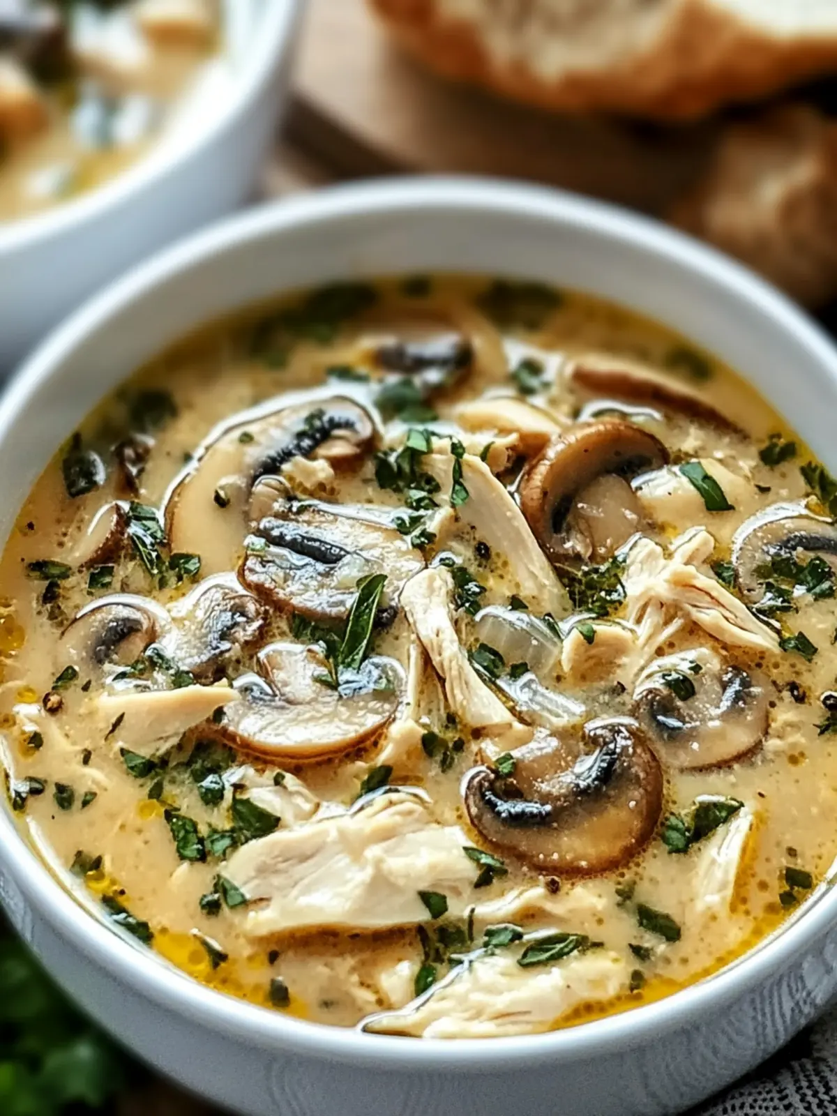 Deliciously Cozy Clean Chicken Mushroom Soup Recipe 5 Clean Chicken Mushroom Soup