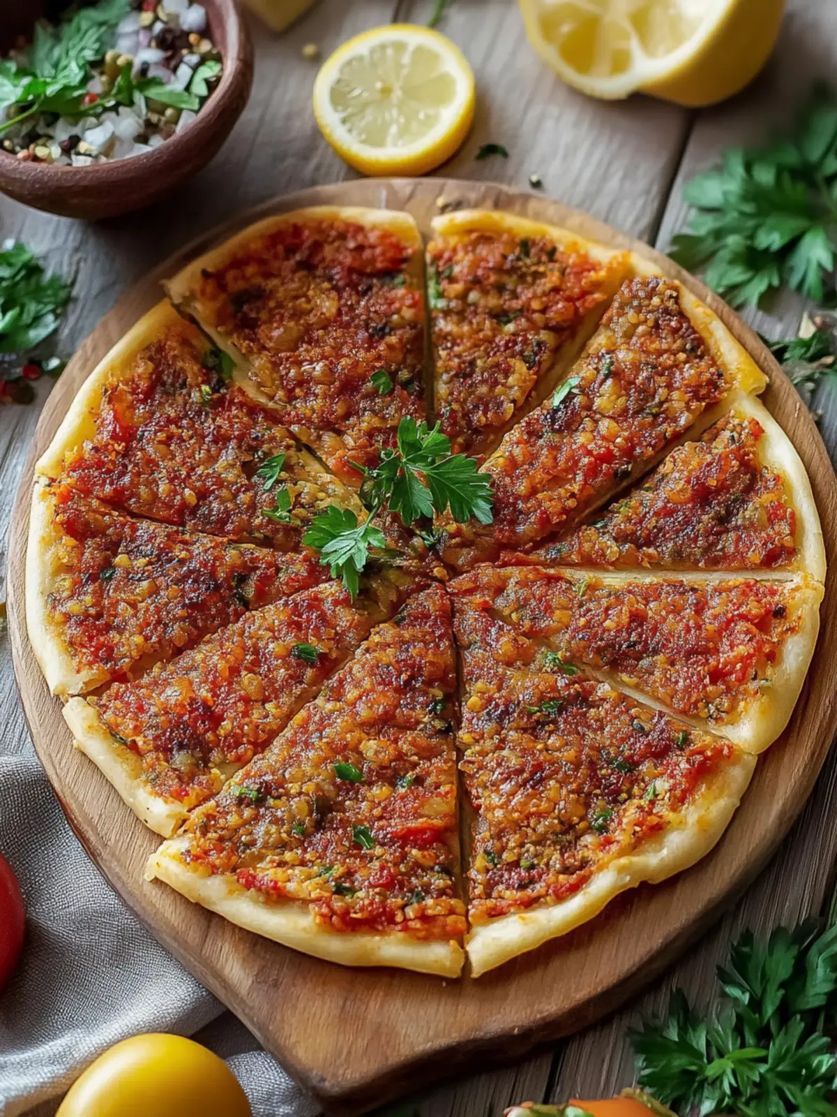 Ultimate Turkish Lahmacun – Quick, Crispy, and Customizable Treats 3 Turkish Lahmacun