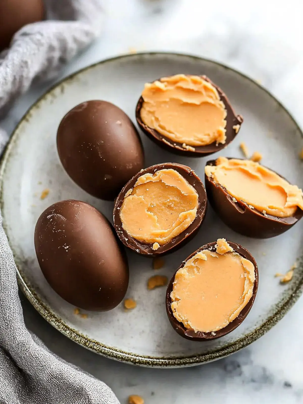Decadent Healthy Reese’s Peanut Butter Eggs You’ll Love! 4 Healthy Reese’s Peanut Butter Eggs