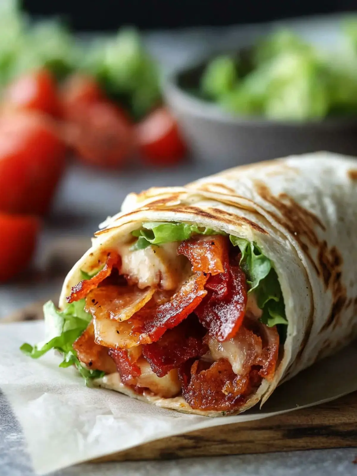 Gourmet BLT Wraps with Secret Sauce