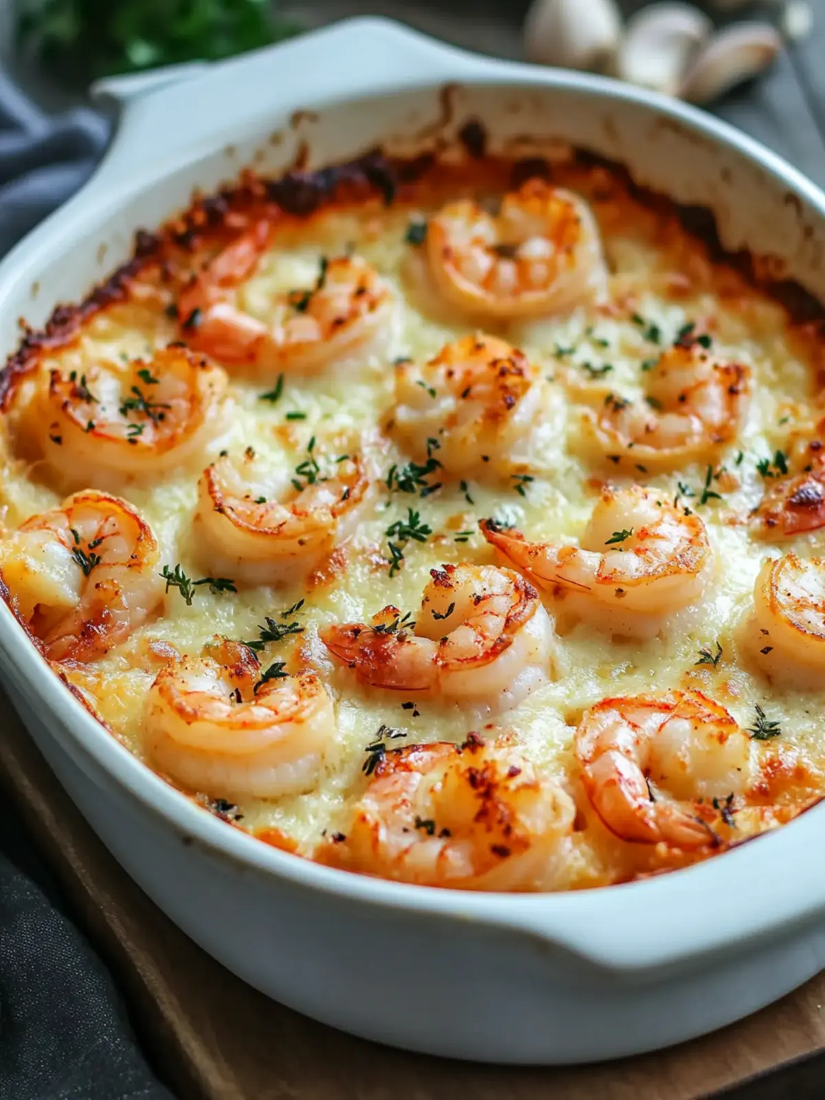 Keto Garlic Shrimp Au Gratin: Creamy, Cheesy, Low-Carb Bliss 3 Keto Garlic Shrimp Au Gratin