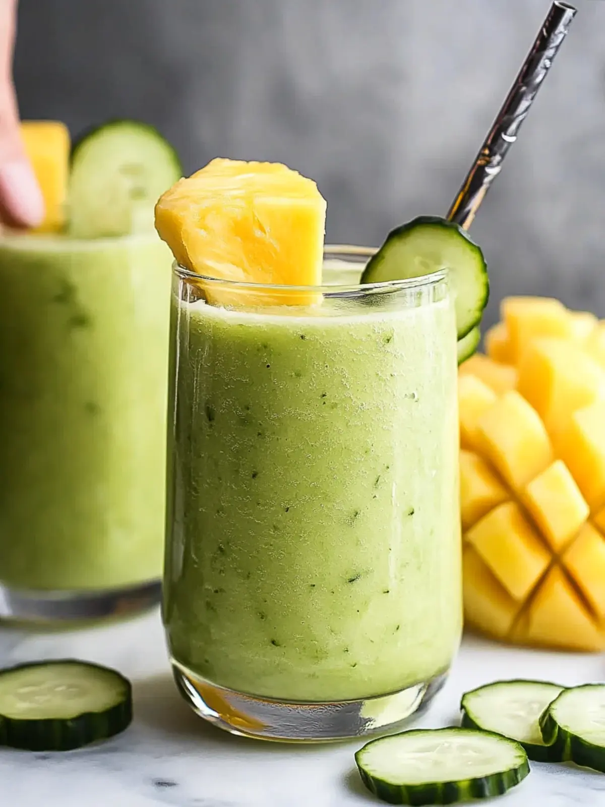 Irresistible Cucumber Pineapple Mango Smoothie – Quick Delight